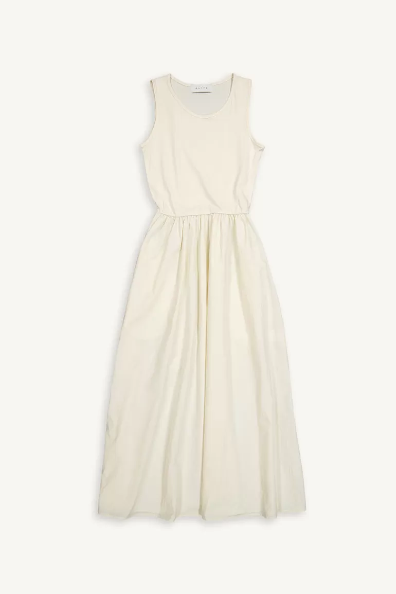 Women Olive Clothing Asa Sleeveless Dress, Cream