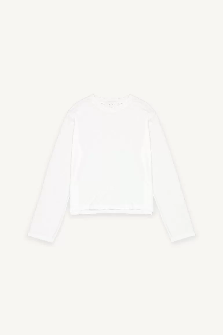 Women Olive Clothing Becca Long Sleeve Tee, White