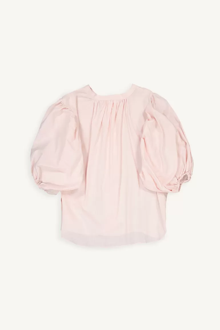 Women Olive Clothing Bell Sleeve Blouse, Pink