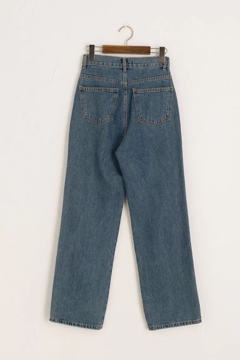 Women Olive Clothing Como Blue Jean, Blue