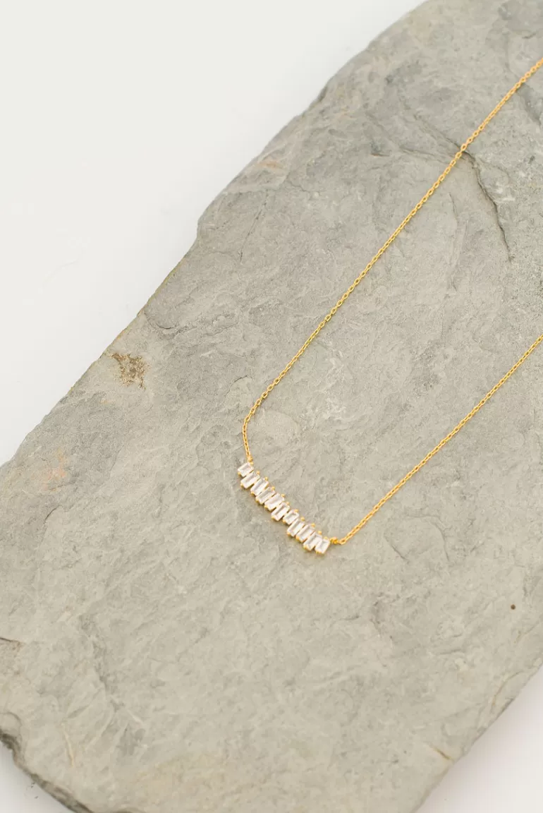 Women Olive Clothing Dana Necklace, Gold Plated