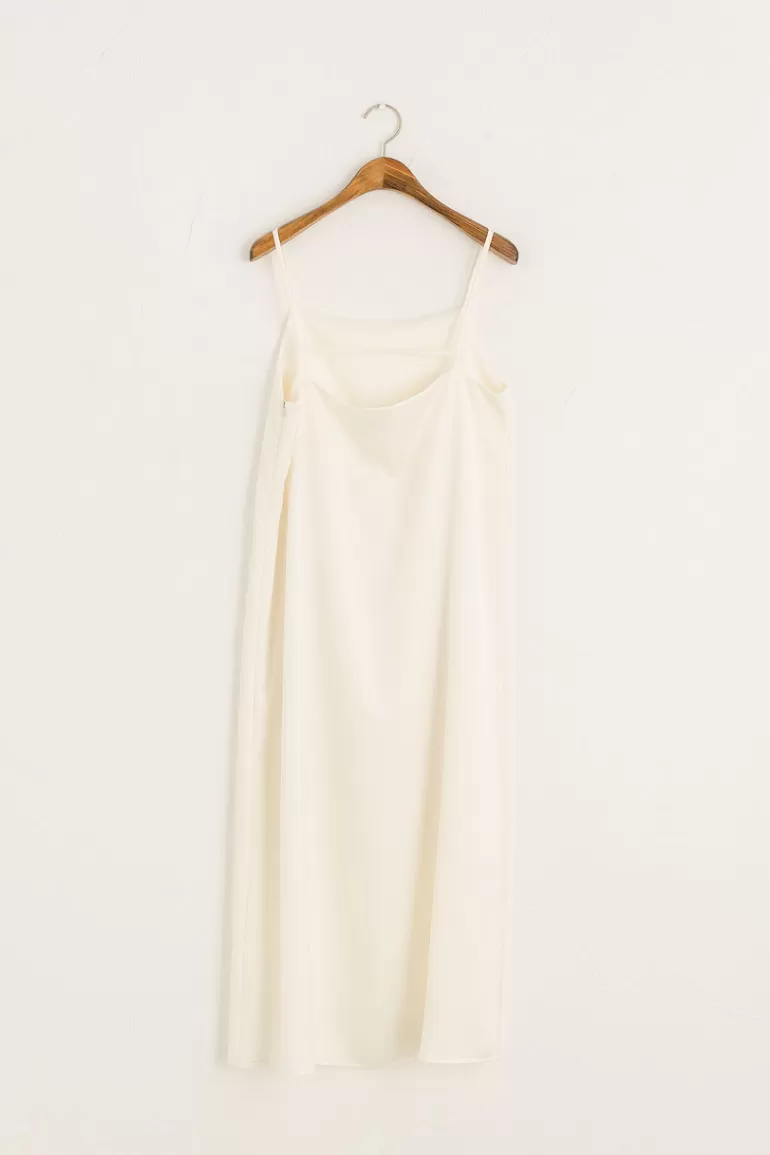 Women Olive Clothing Dana Slip Dress, Cream