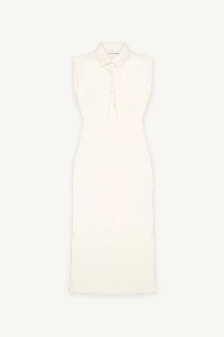 Women Olive Clothing Delta Polo Dress, Ivory