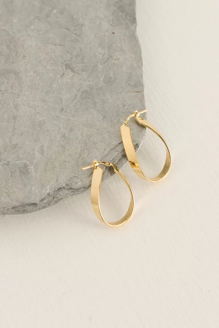 Women Olive Clothing Dioni Earrings, 14K Gold Plated
