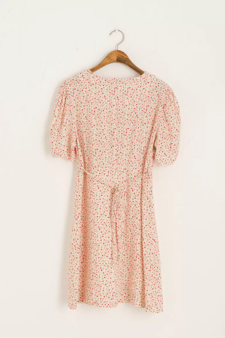 Women Olive Clothing Emila Mini Flower Dress, Red