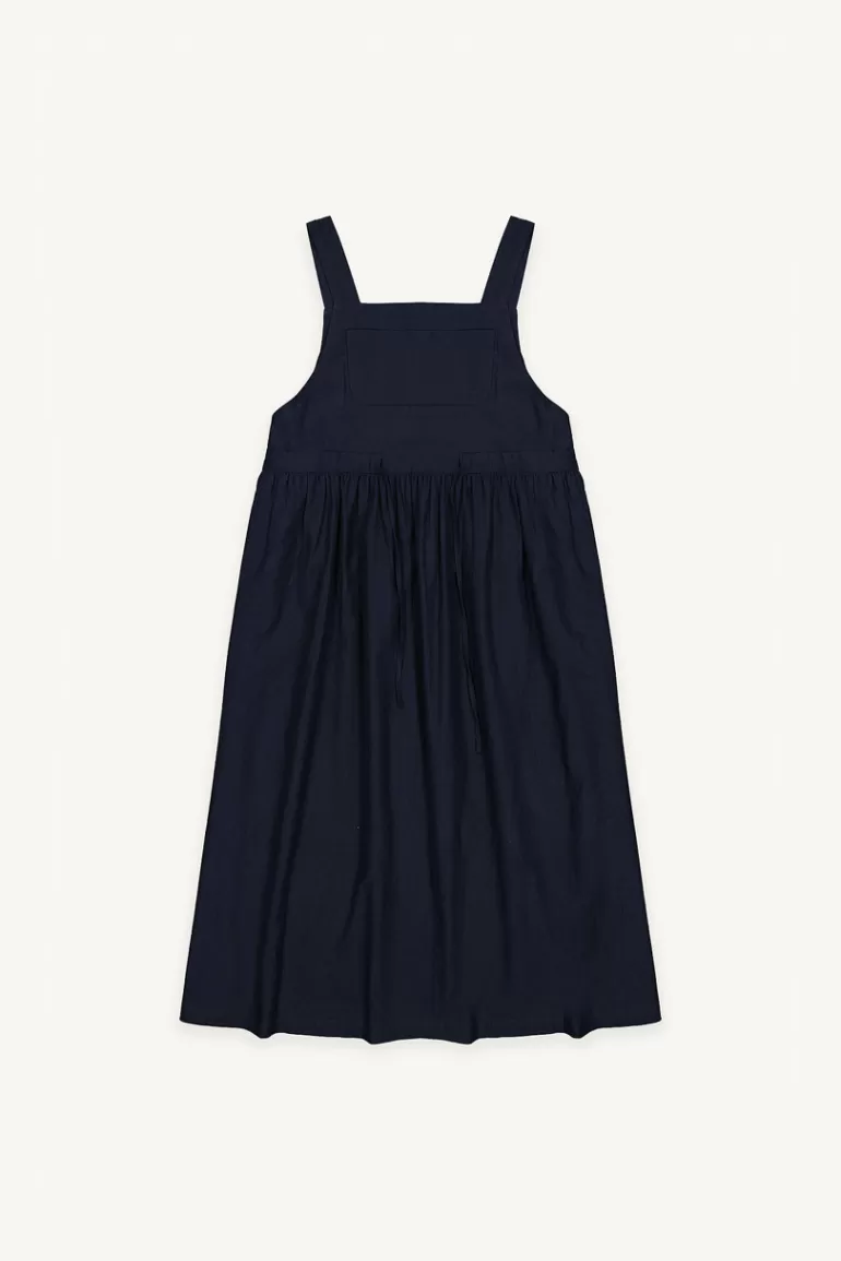 Women Olive Clothing Emma Dungaree Dress, Navy