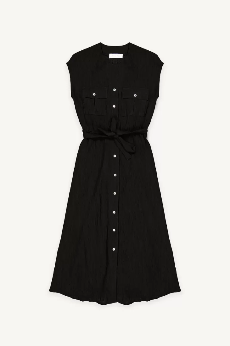 Women Olive Clothing Evie Double Pocket Dress, Black