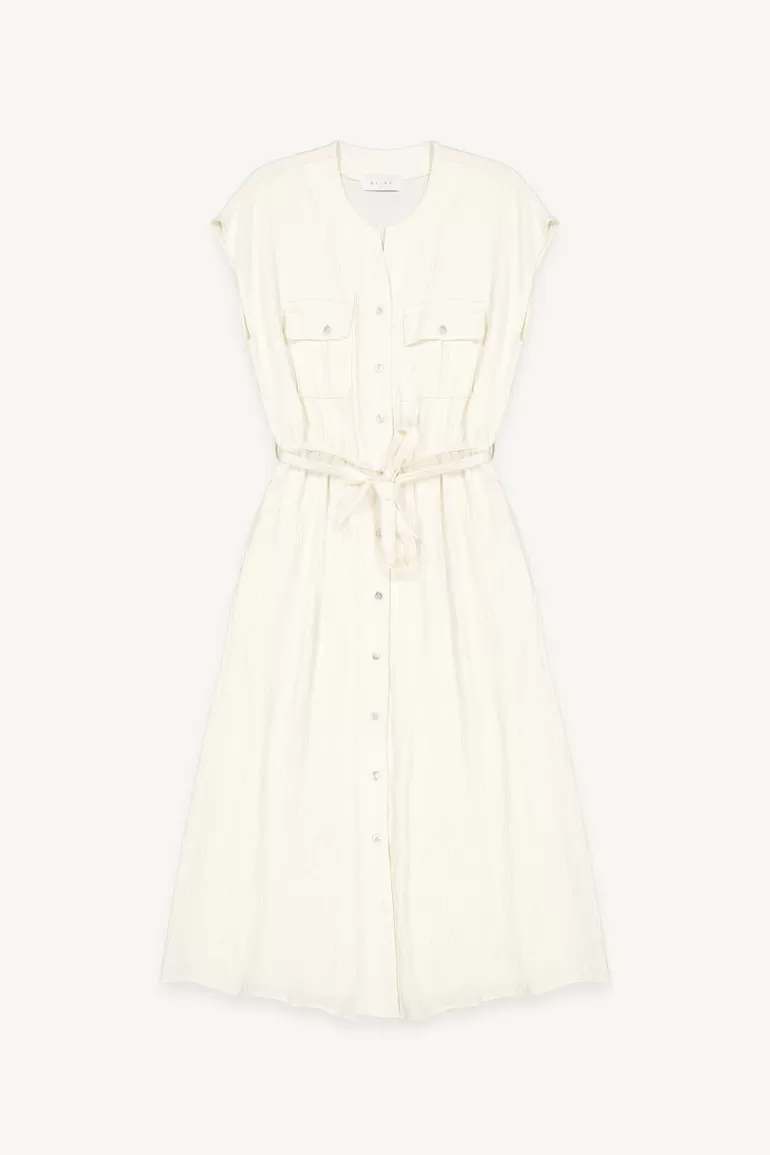 Women Olive Clothing Evie Double Pocket Dress, Cream