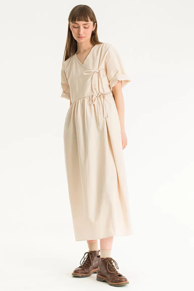 Women Olive Clothing Faye Ribbon Dress, Ivory