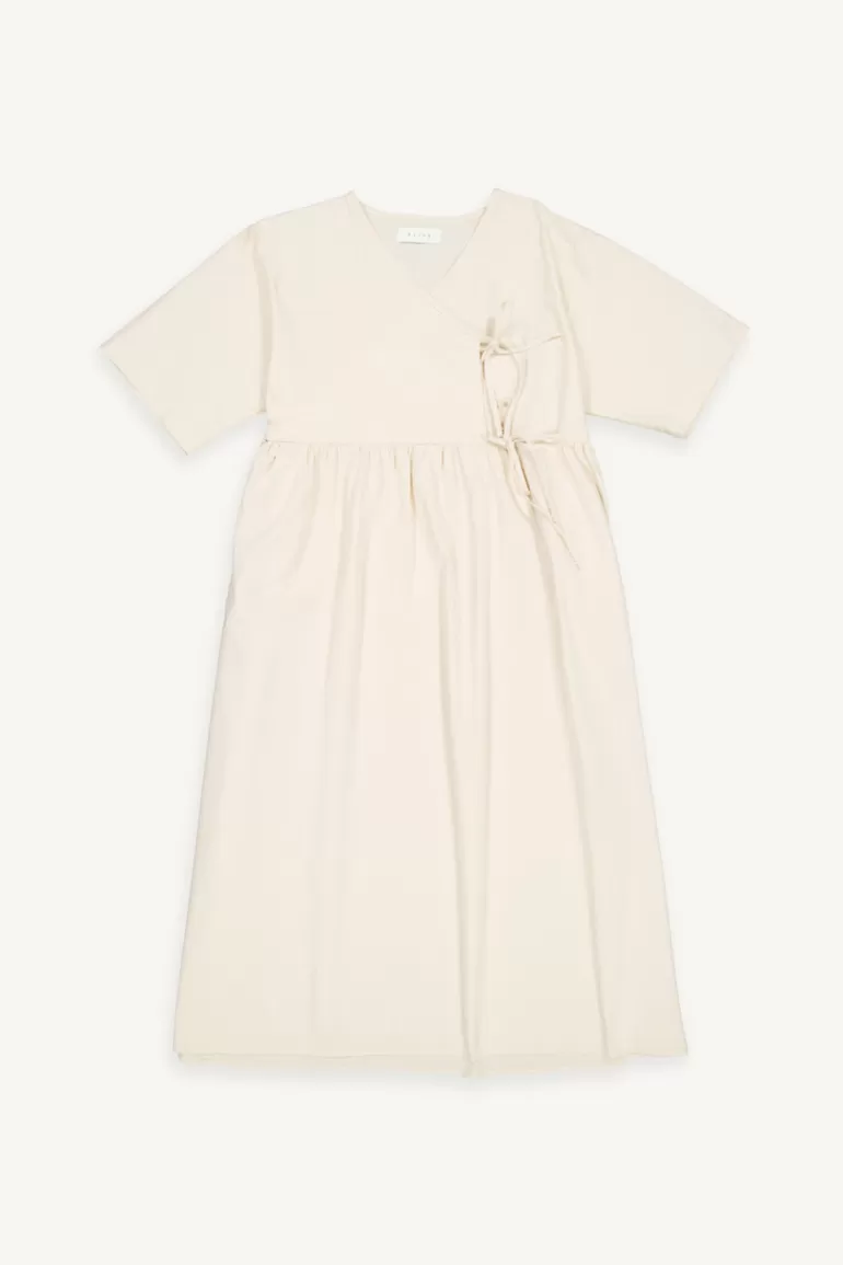 Women Olive Clothing Faye Ribbon Dress, Ivory