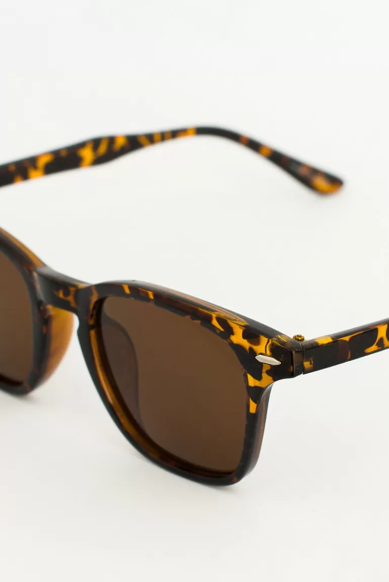 Women Olive Clothing Fumiko Sunglasses, Leopard Printed