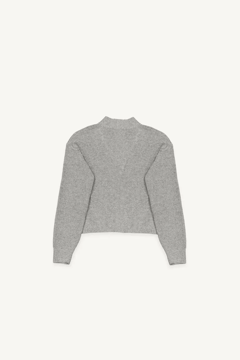 Women Olive Clothing Hako Lightweight Cardigan, Grey