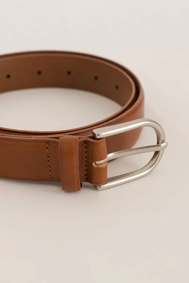 Women Olive Clothing Hana Horseshoe Belt, Camel