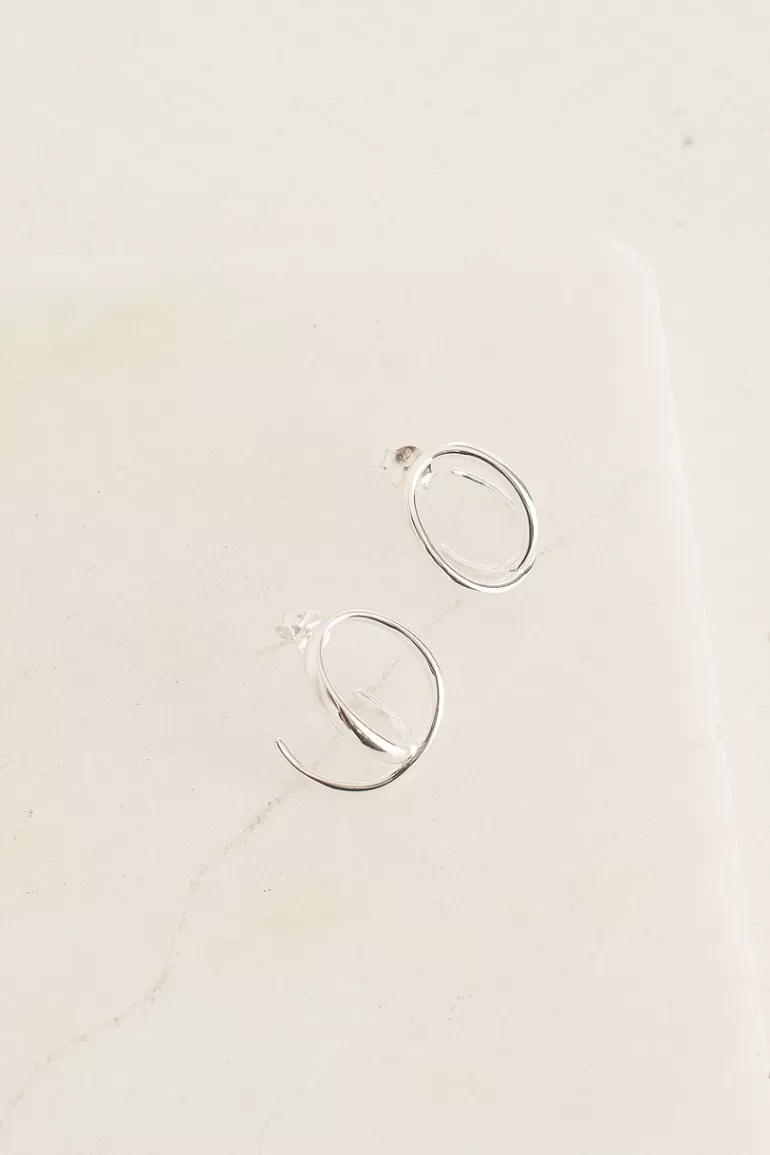 Women Olive Clothing Helix Earrings, 92.5% Silver