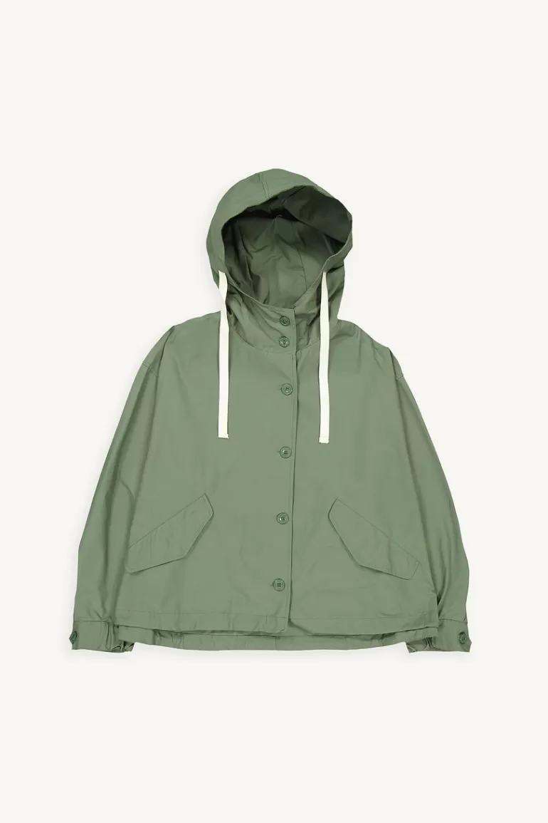 Women Olive Clothing Hiroko Hood Jacket, Khaki