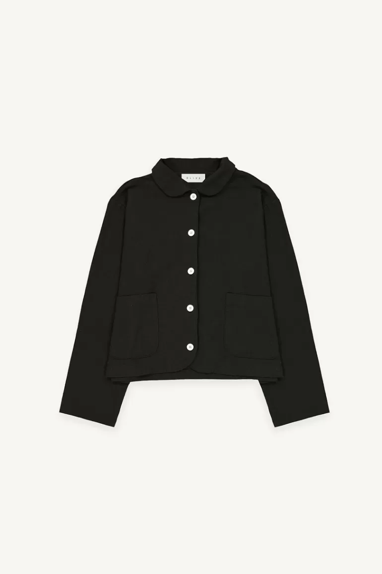 Women Olive Clothing Hitsu Light Weight Jacket, Black