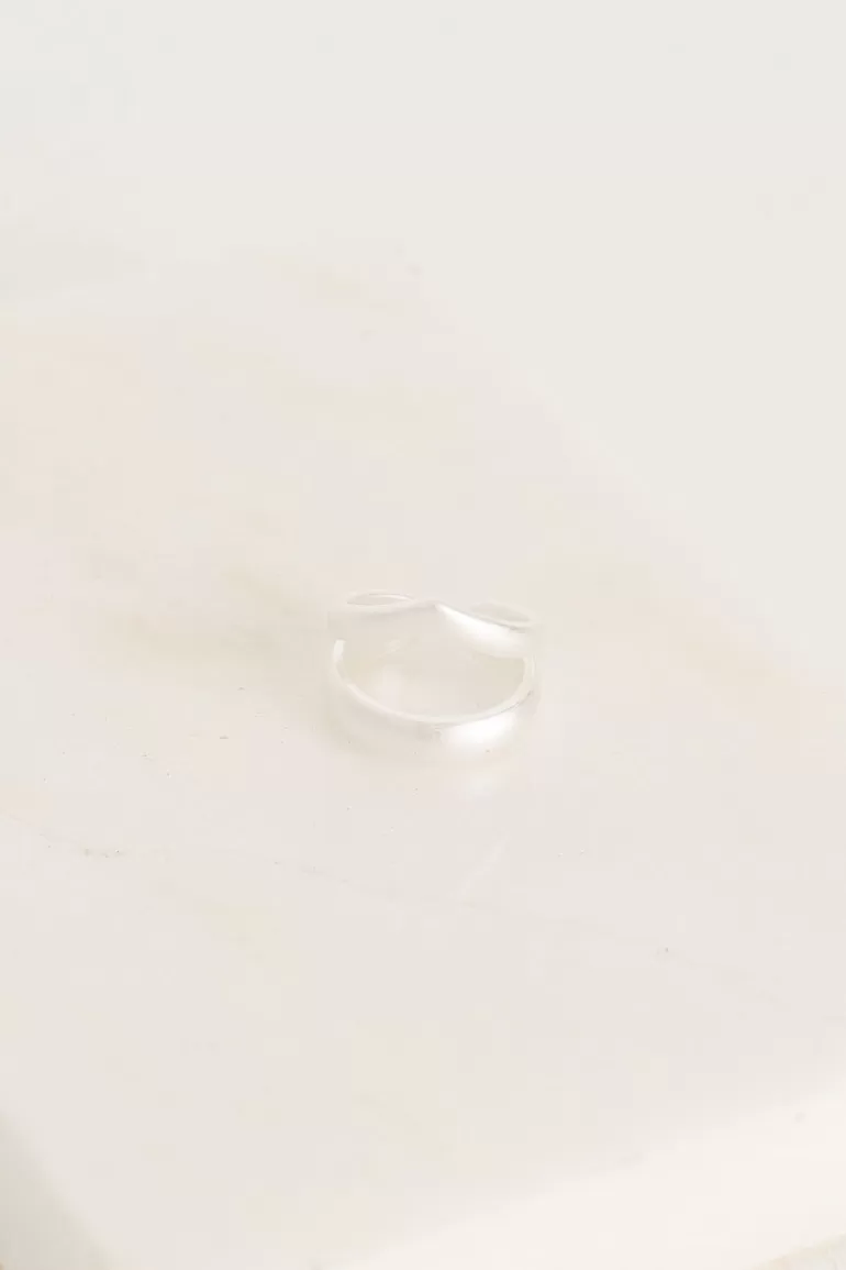 Women Olive Clothing Hope Ring, Silver Plated