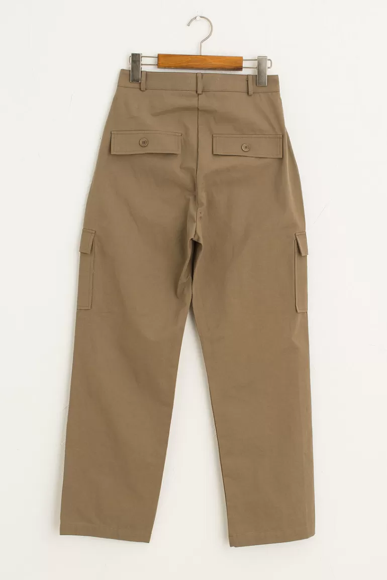 Women Olive Clothing Hoya Cargo Pants, Khaki