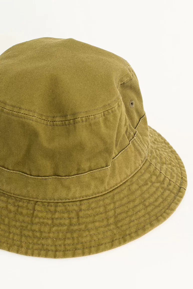 Women Olive Clothing Indya Bucket Hat, Khaki