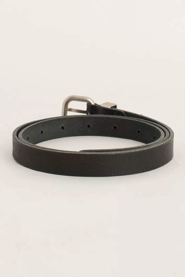 Women Olive Clothing Jay Square Belt, Black