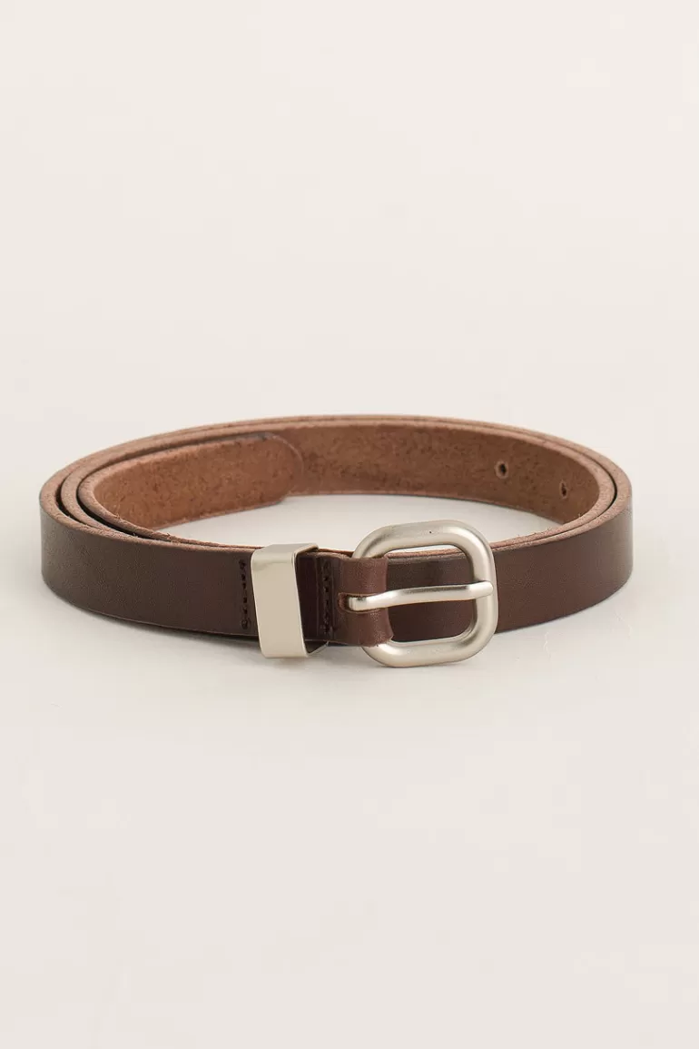 Women Olive Clothing Jay Square Belt, Brown