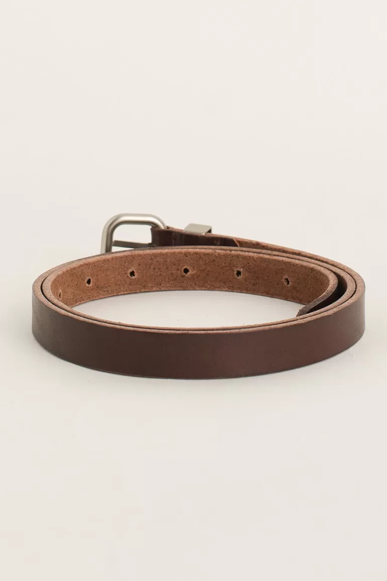 Women Olive Clothing Jay Square Belt, Brown