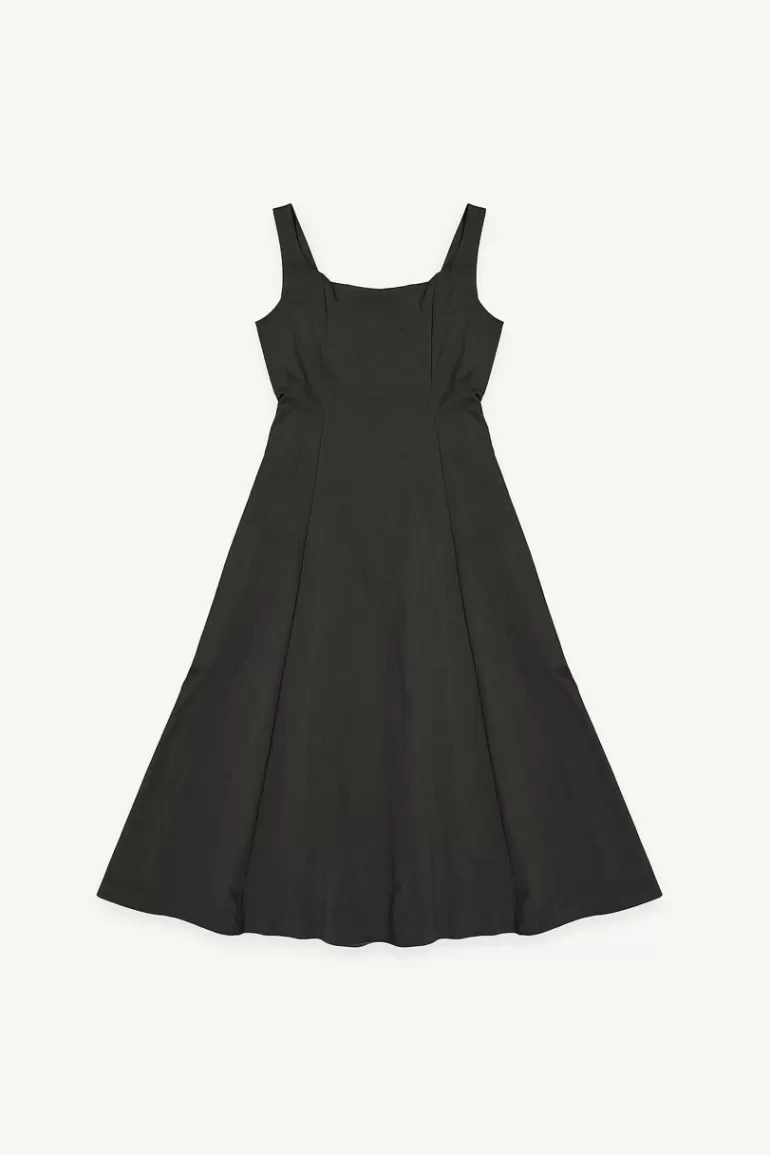 Women Olive Clothing Jena Pinafore Dress, Black