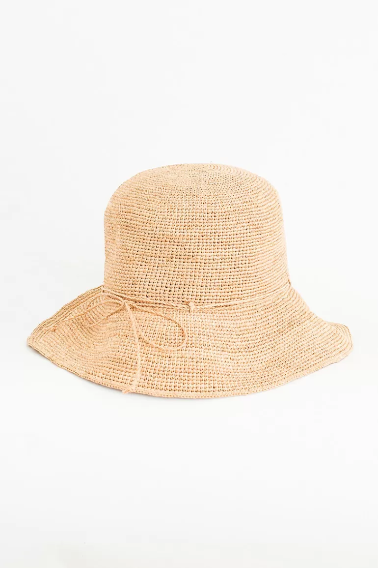 Women Olive Clothing Jeni Bucket Hat, Light Beige