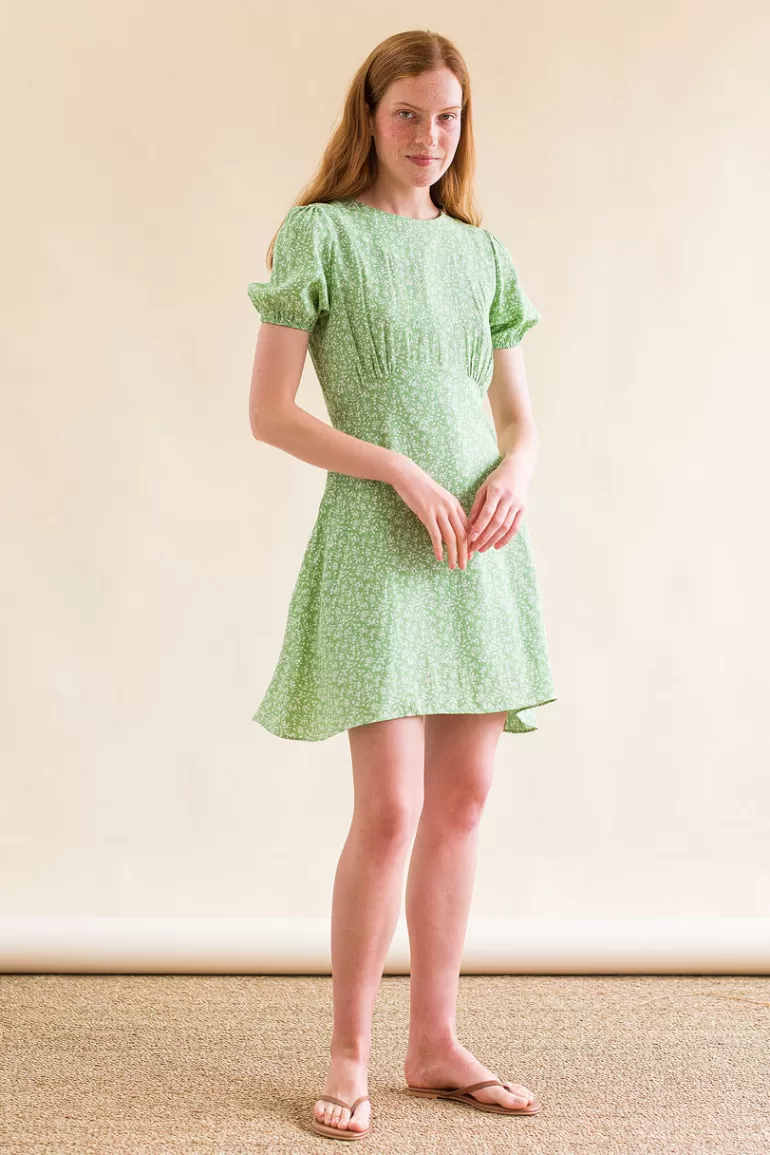 Women Olive Clothing Jina Baby Doll Dress, Green