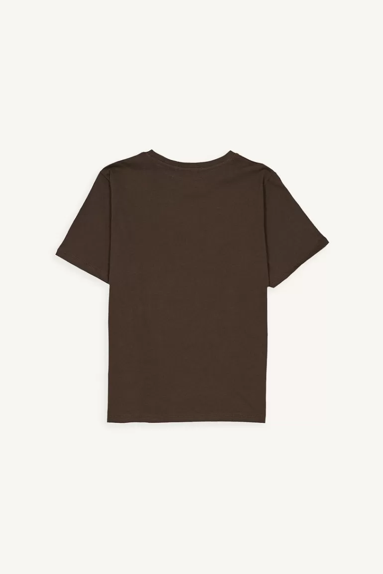 Women Olive Clothing Jina Soft Tee, Brown