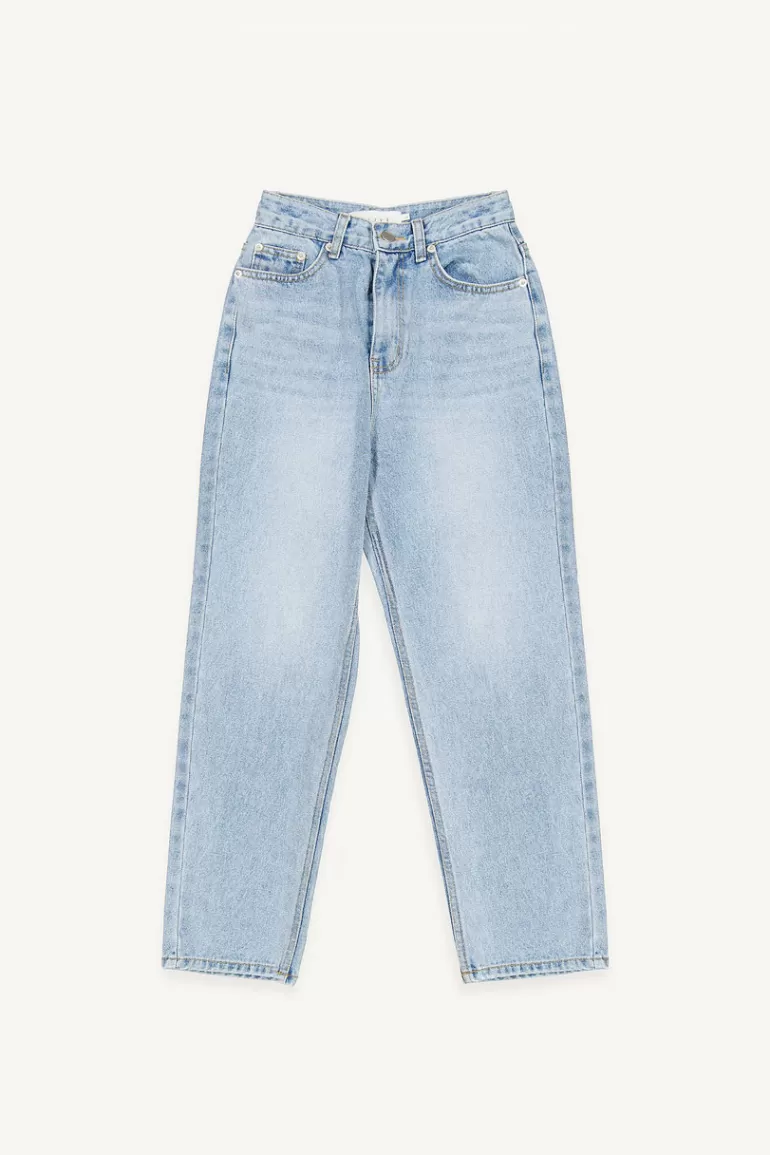 Women Olive Clothing Jina Tapered Blush Blue Jean, Blush Blue