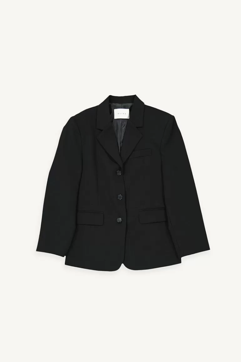 Women Olive Clothing Josie Buttoned Jacket, Black