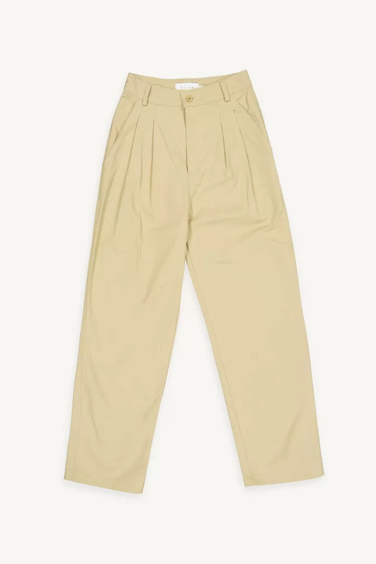 Women Olive Clothing Kako Cotton Chino, Beige