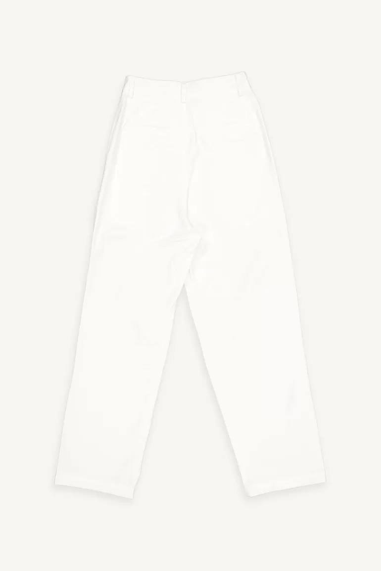 Women Olive Clothing Kako Cotton Chino, Ivory