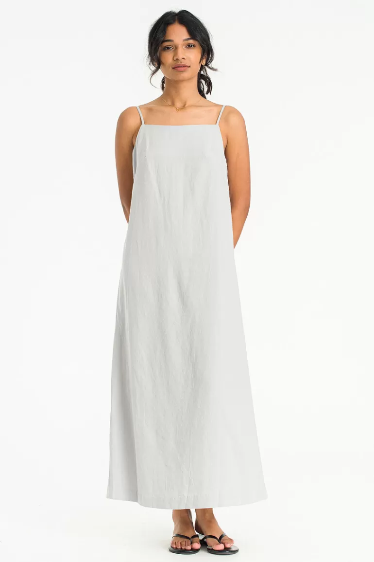 Women Olive Clothing Kasumi Linen Dress, Blue