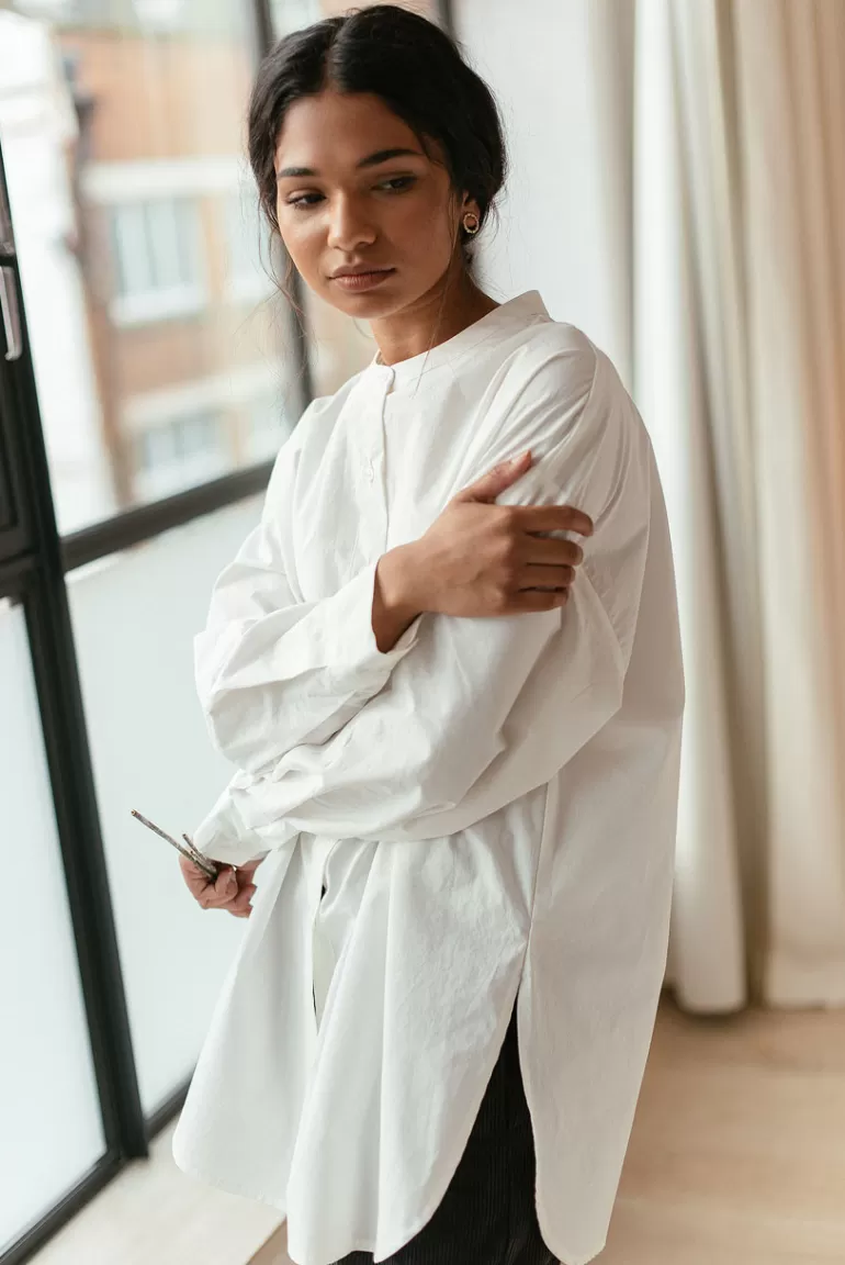 Women Olive Clothing Kernow Blouse, White