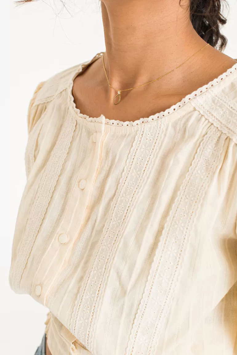 Women Olive Clothing Kiki Necklace, 14K Gold Plated