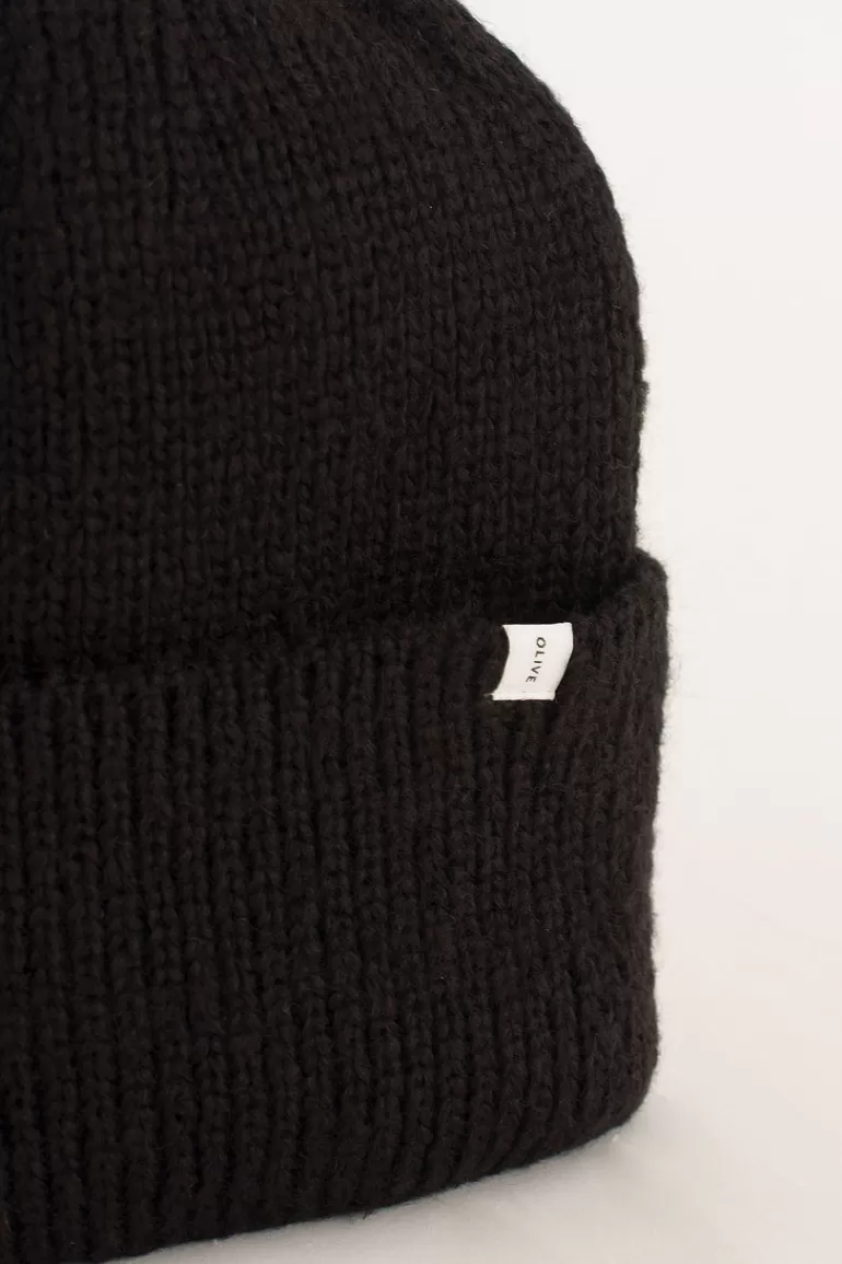 Women Olive Clothing Kiko Beanie, Black