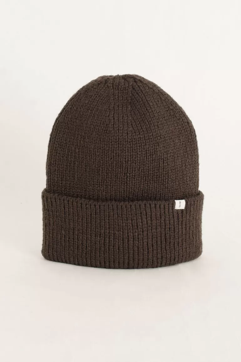 Women Olive Clothing Kiko Beanie, Charcoal