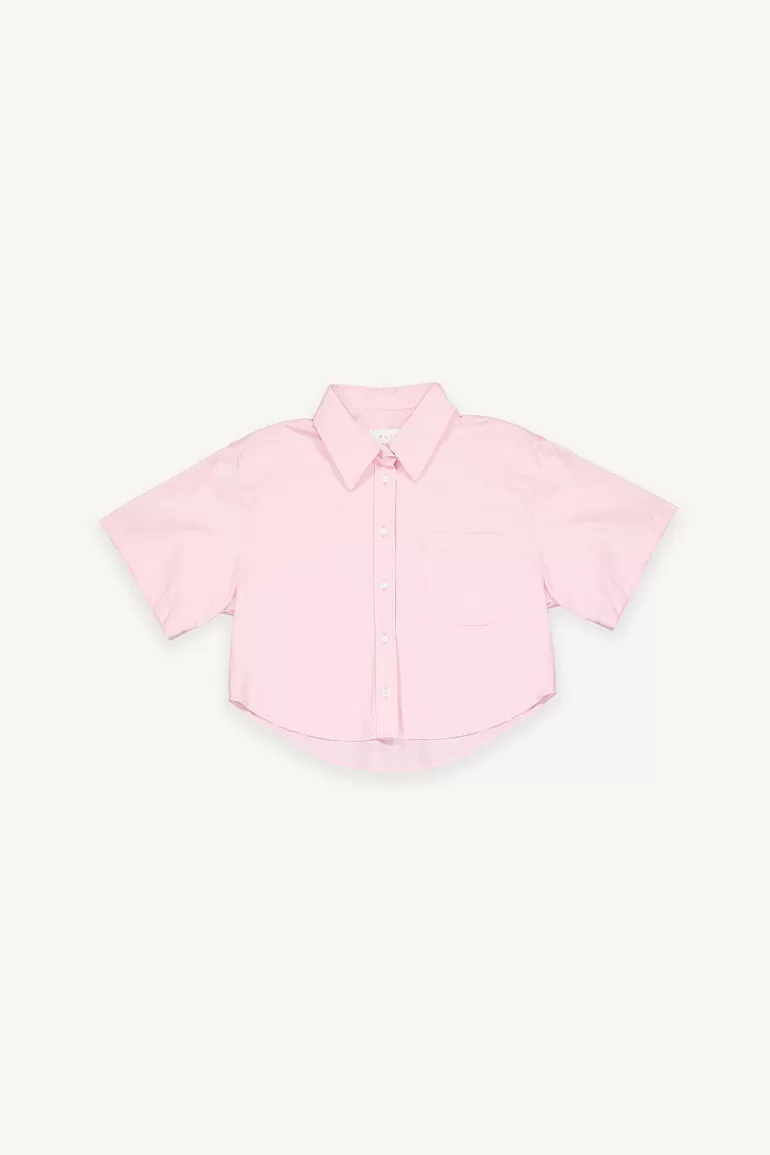 Women Olive Clothing Kiko Crop Shirt, Pink