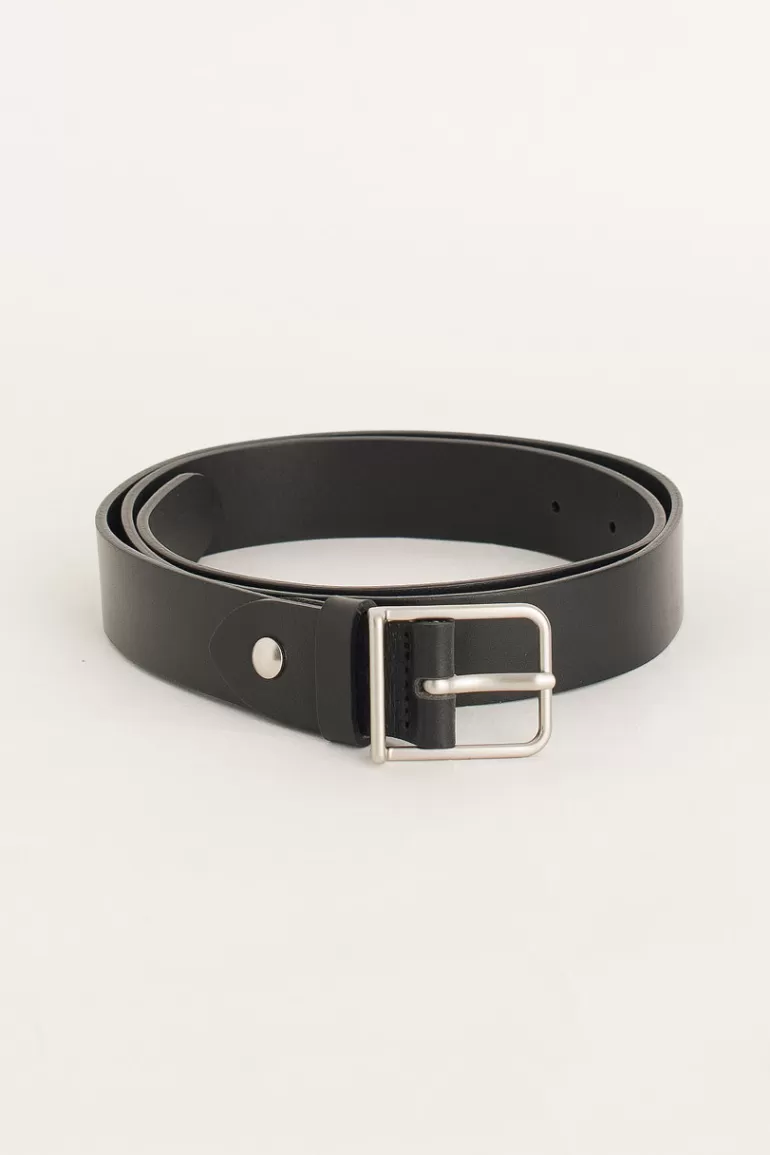 Women Olive Clothing Kiko Square Belt, Black