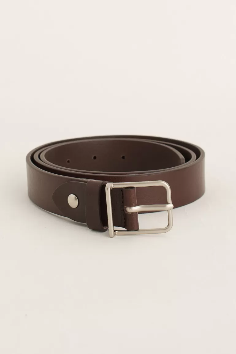 Women Olive Clothing Kiko Square Belt, Brown