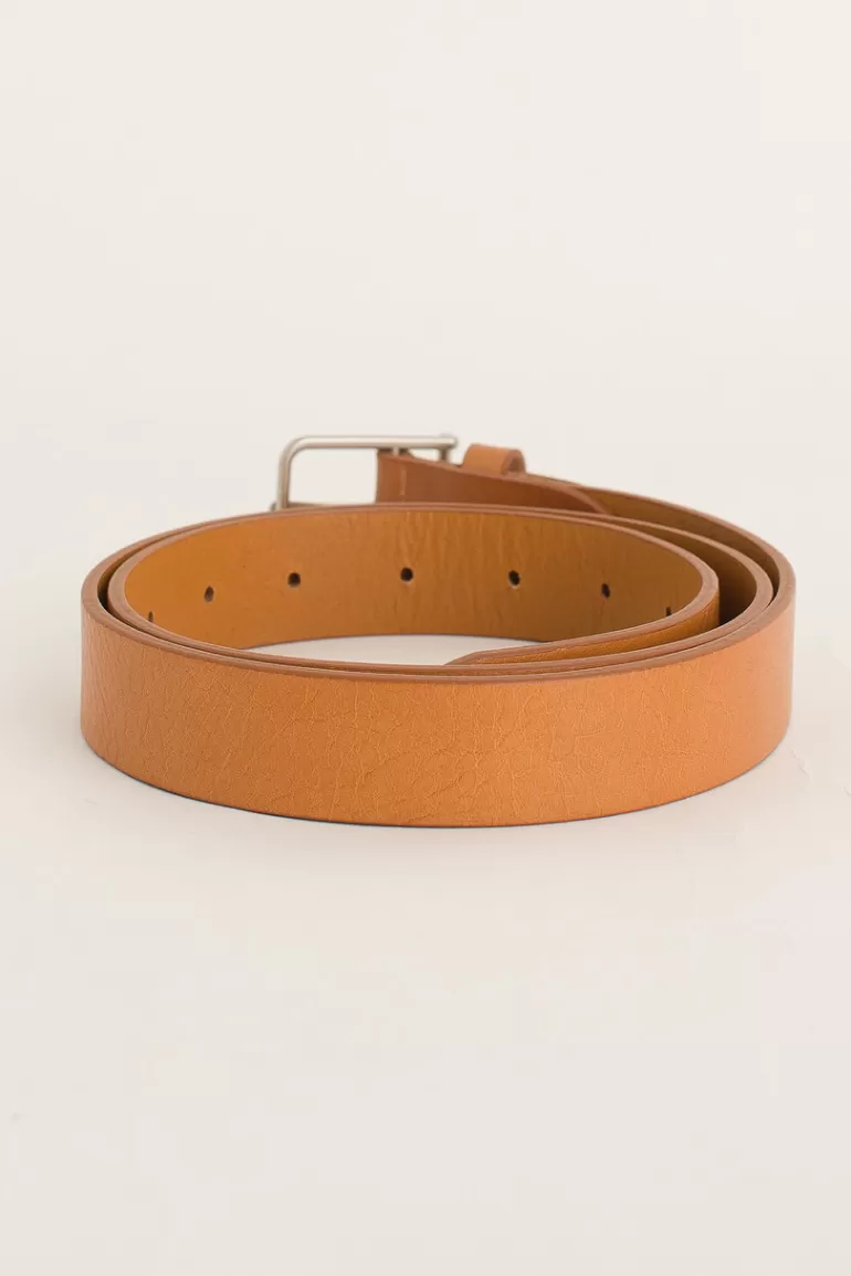 Women Olive Clothing Kiko Square Belt, Camel