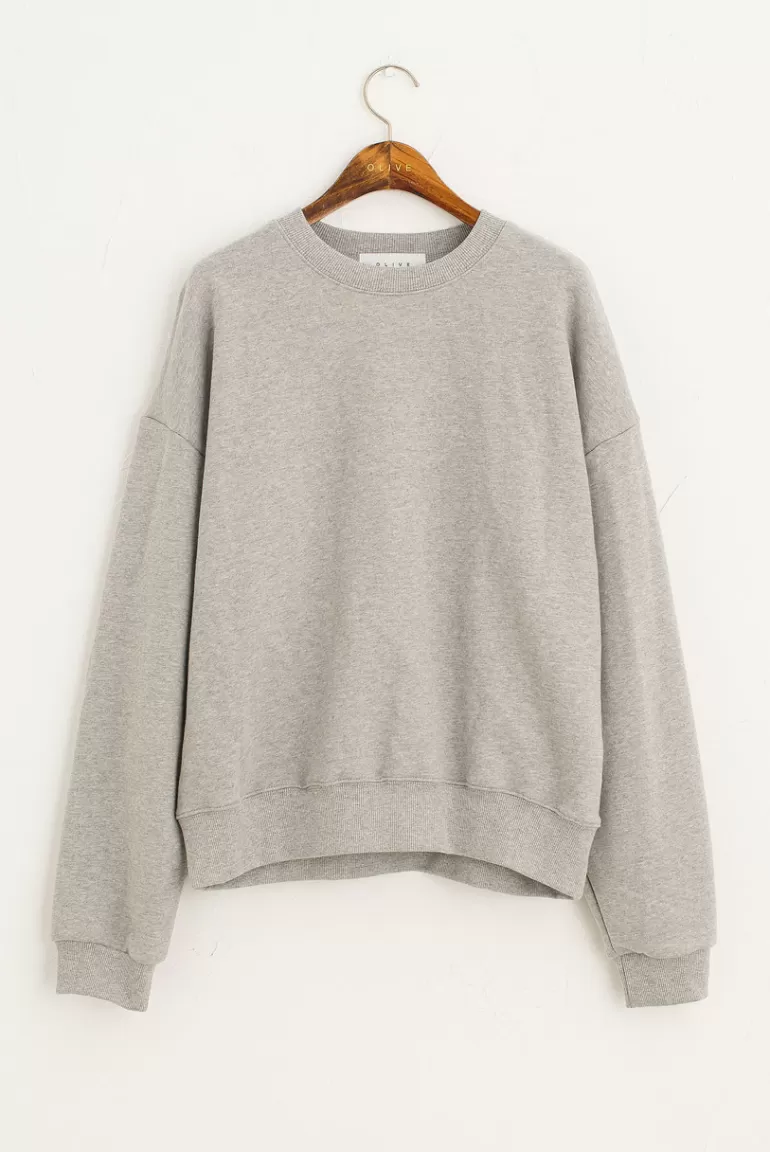 Women Olive Clothing Kiko Sweatshirt, Mel Grey
