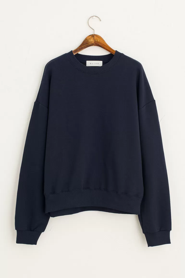 Women Olive Clothing Kiko Sweatshirt, Navy