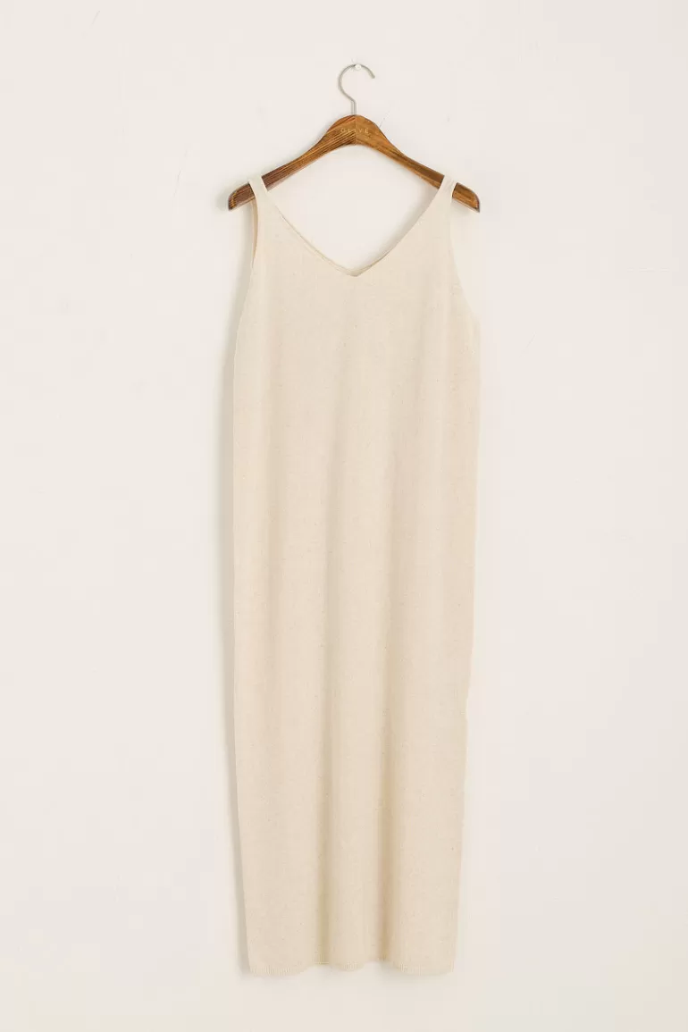 Women Olive Clothing Knitted Slip Dress, Oat