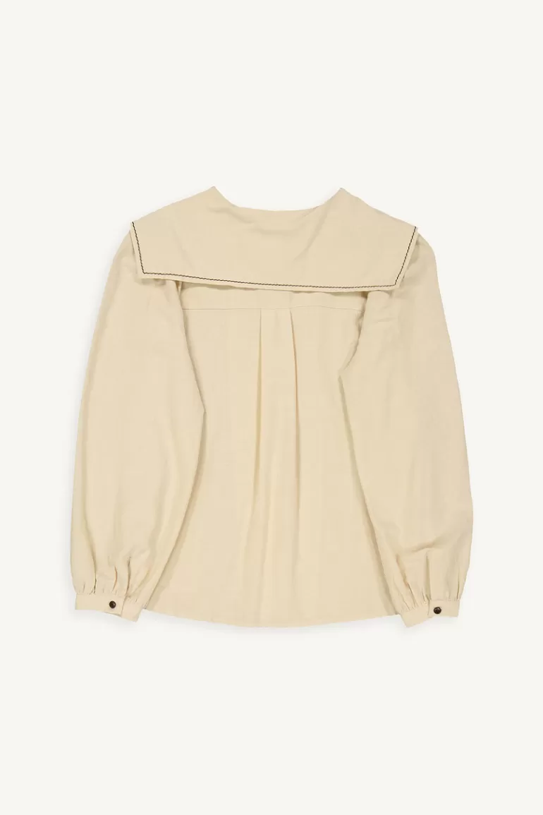 Women Olive Clothing Kobi Sailor Blouse, Beige