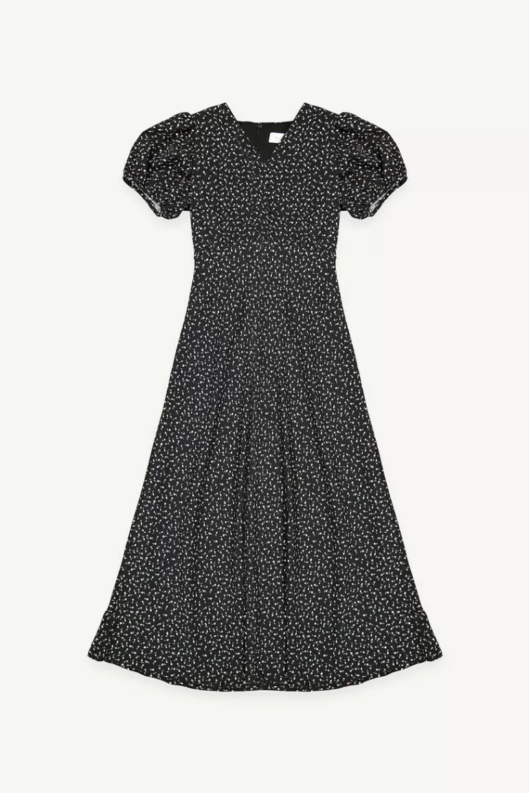 Women Olive Clothing Kumi Floral Dress, Black
