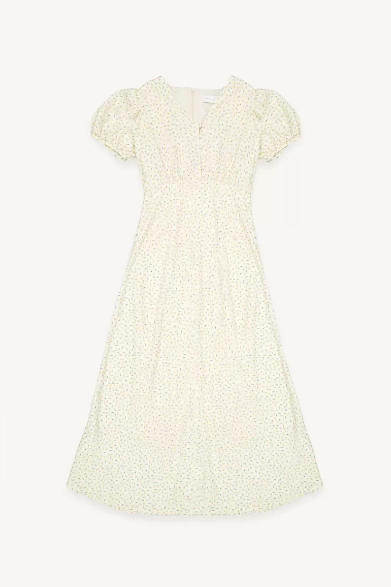 Women Olive Clothing Kumi Floral Dress, Ivory