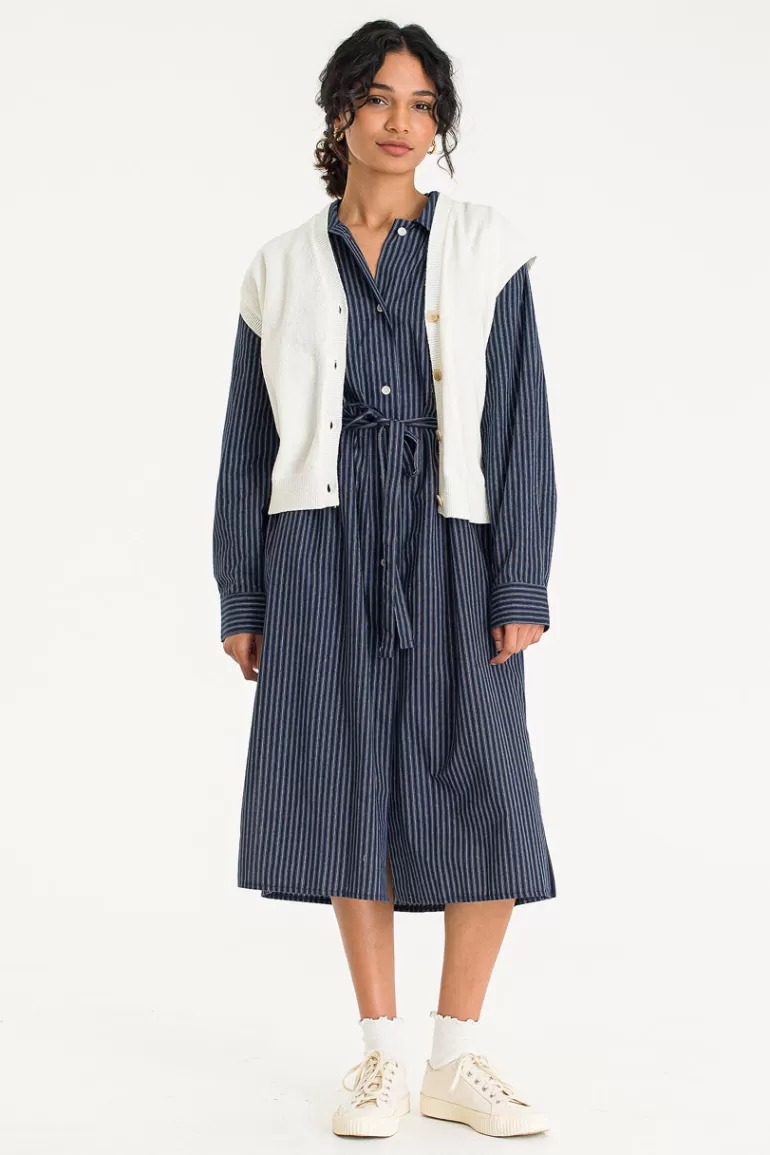 Women Olive Clothing Kyoko Button Vest, Ivory